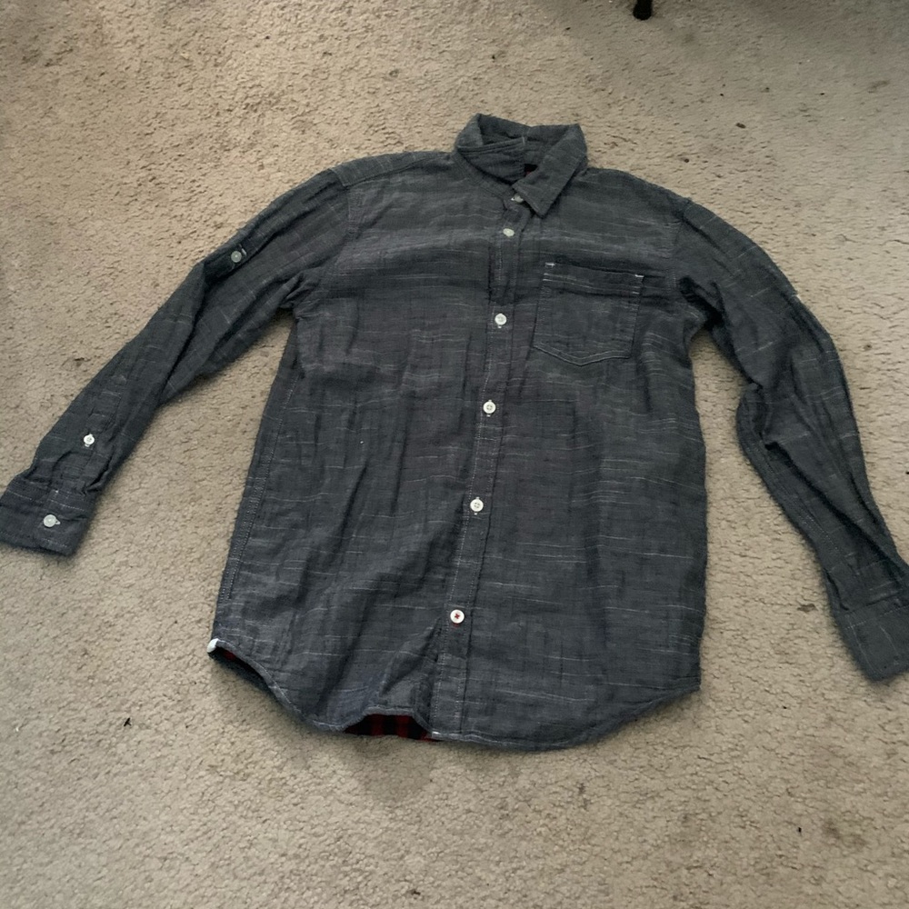 Beautiful Gray button down dress shirt.